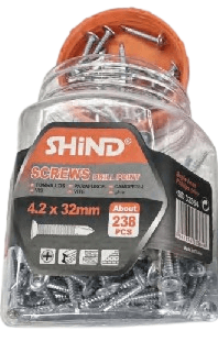 Shind Drill Point Screws Galvanized Coated