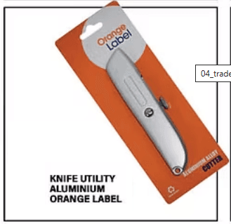 Knife Utility Orange Label