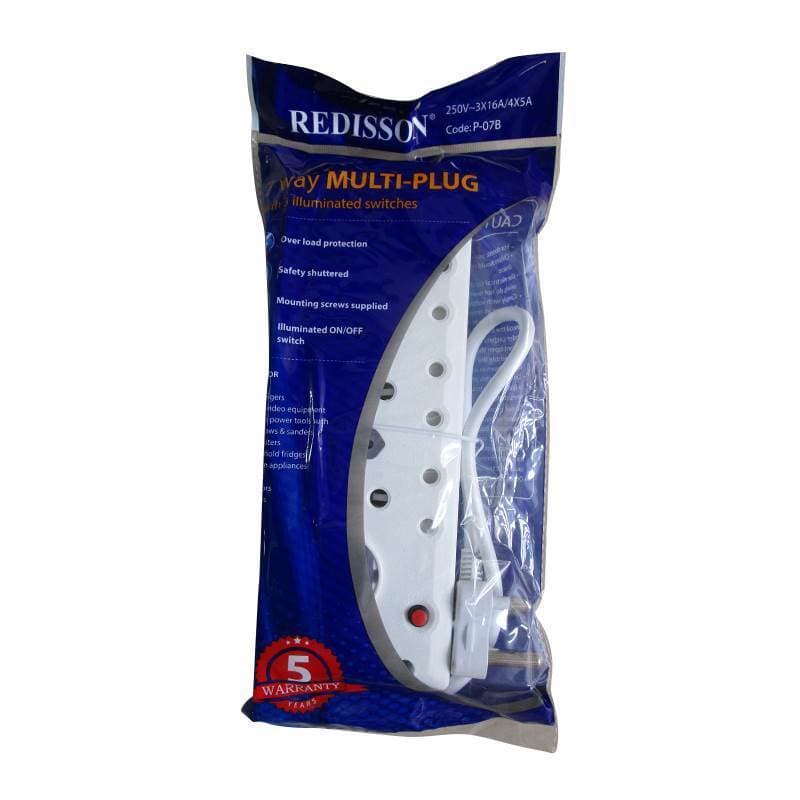 Redisson Multi-Plug 7 Ways With 3 Switches