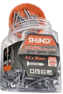 Shind Drill Point Screws Galvanized Coated