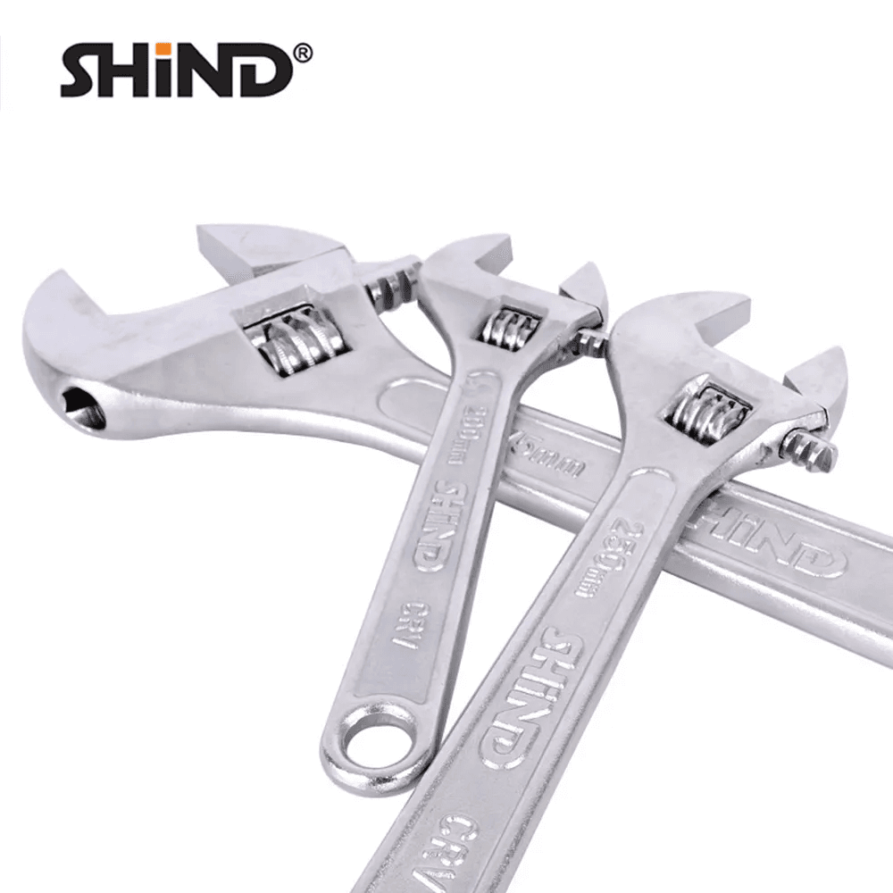 Shind Adjustable Wrench with light Handle