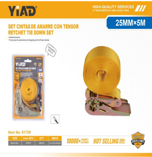 YIAD RETCHET TIE DOWN SET