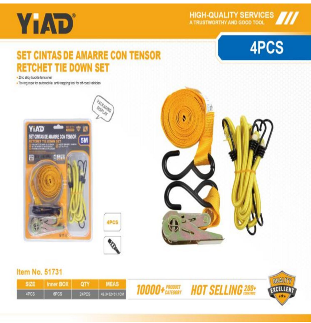 YIAD RETCHET TIE DOWN SET