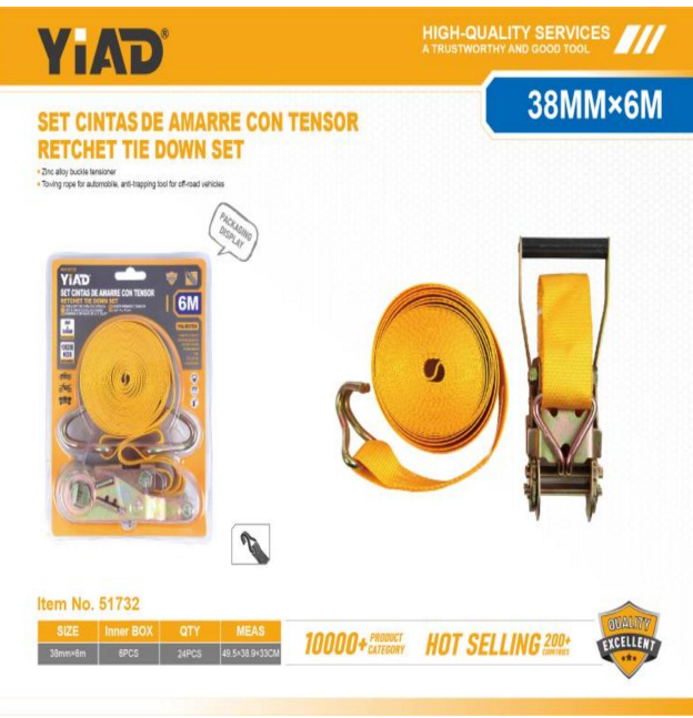YIAD RETCHET TIE DOWN SET