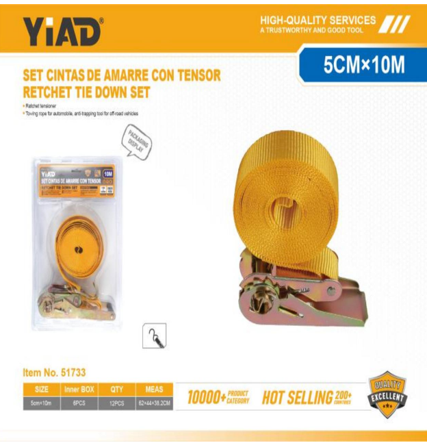 YIAD RETCHET TIE DOWN SET