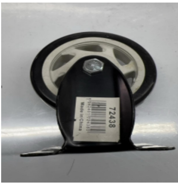YIAD Wheel 4 Inch Fixed Black White